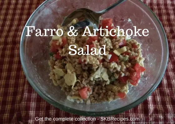 Farro & Artichoke Salad by SKBrecipes.com