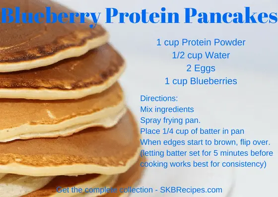 Blueberry Protein Pancakes by SKB Recipes