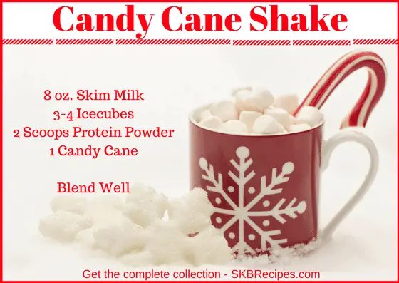 Candy Cane Shake by SKBrecipes.com