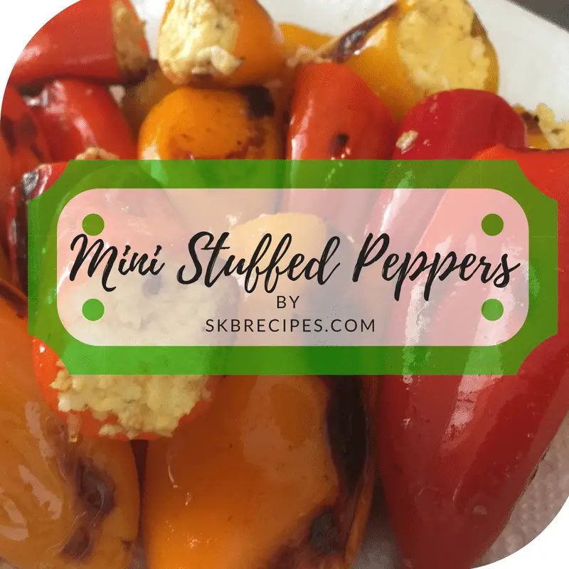 Mini Stuffed Peppers by SKBRECIPES.COM